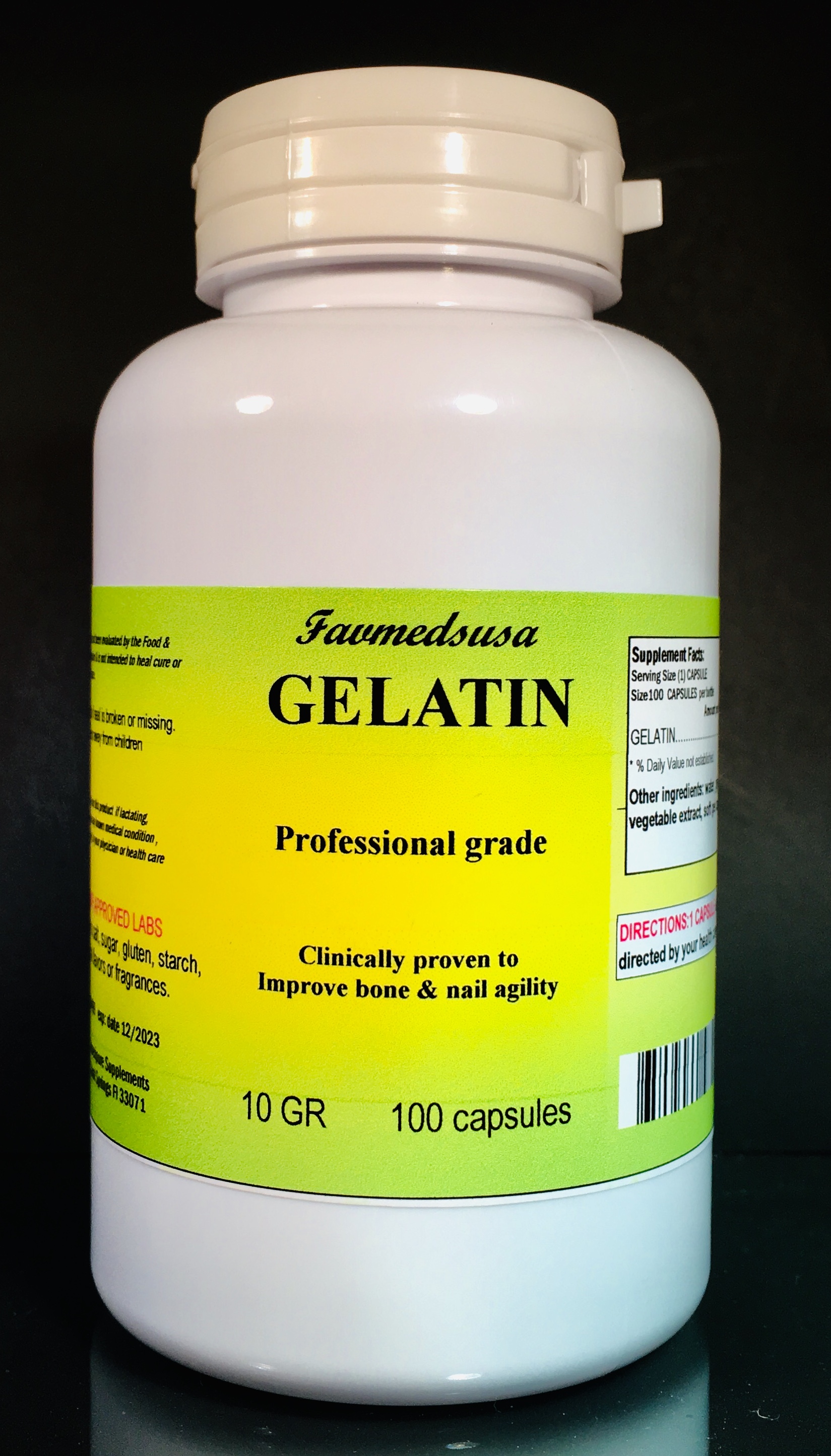 Gelatin - 100 capsules